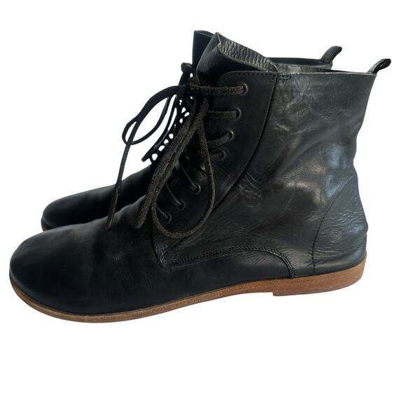 Marsèll Black Leather Lace-Up Ankle Boots Size 39 US 8 W / US 7 M Made in Italy - Picture 12 of 16